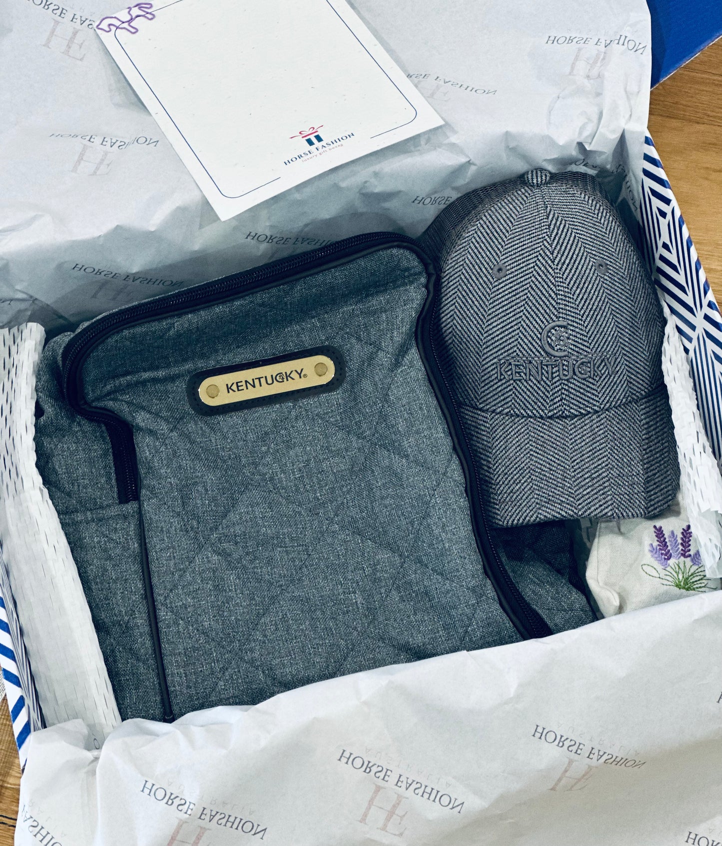 Luxe Equestrian Gift Box | Kentucky Bridle Bag + Cap