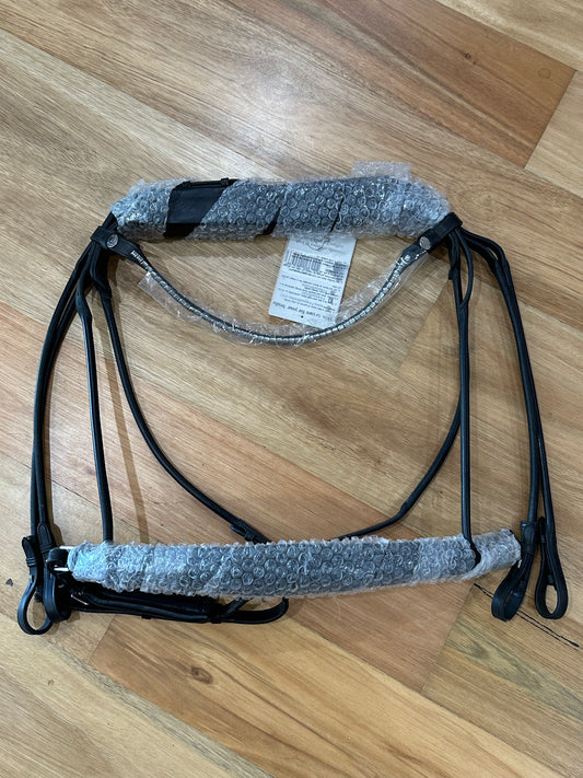 OUTLET Finesse Cassidy Double Bridle XFull Size Matte Black/Black