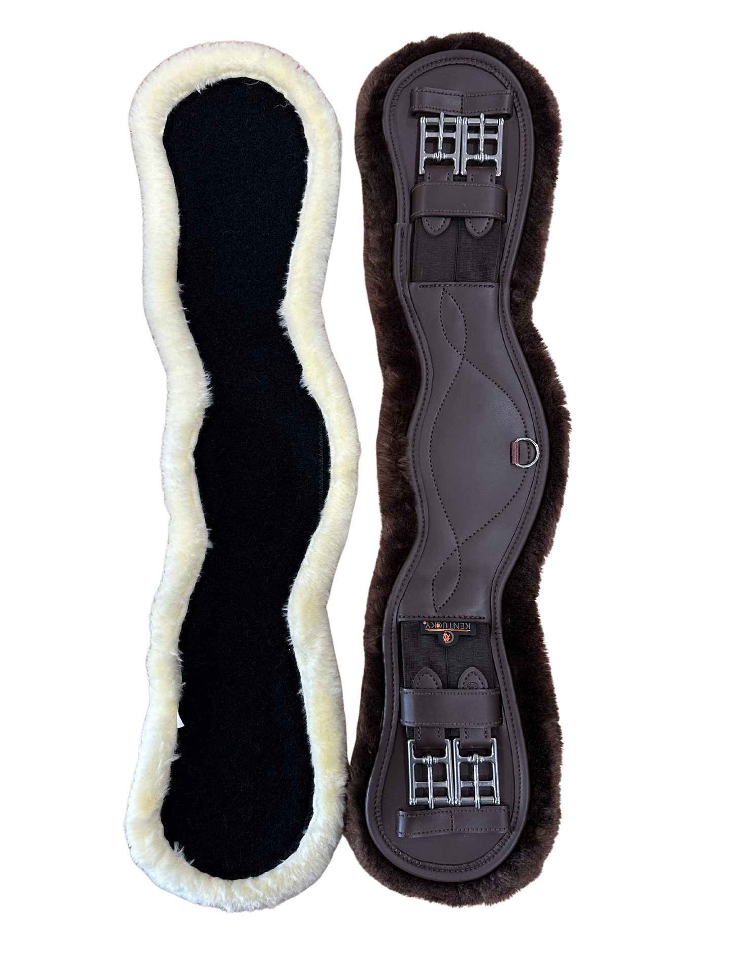 Kentucky Faux Sheepskin Anatomic Short Girth | Choose colour