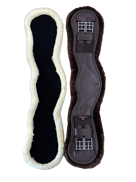 Kentucky Faux Sheepskin Anatomic Short Girth | Choose colour