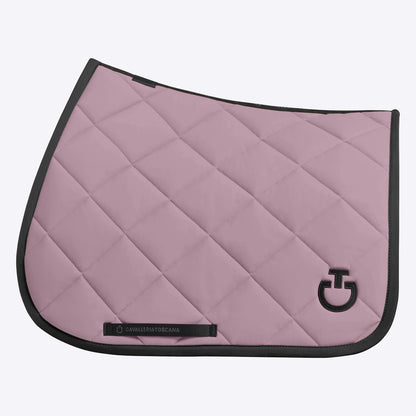 Cavalleria Toscana FW25 Diamond Quilt Jersey Jump Saddle Pad | Grape Shake