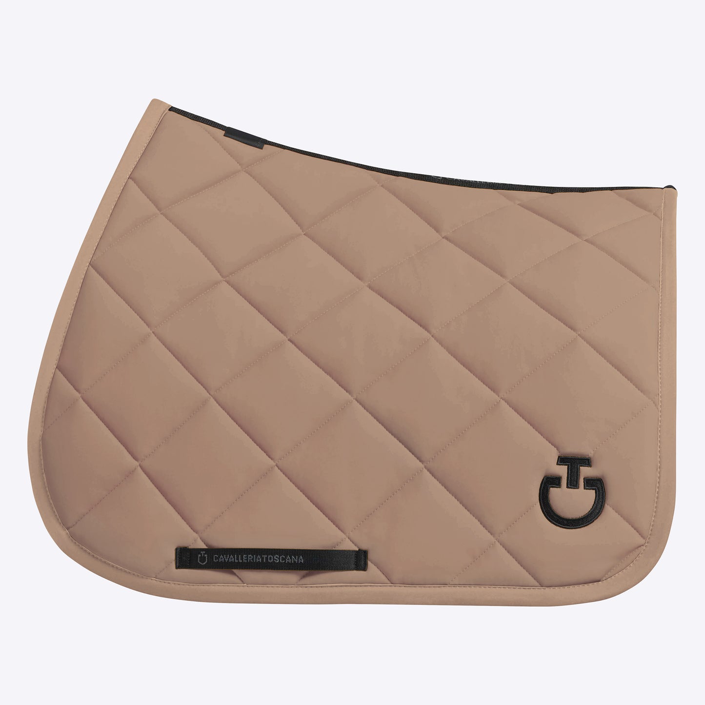 Cavalleria Toscana FW25 Diamond Quilt Jersey Jump Saddle Pad | Walnut
