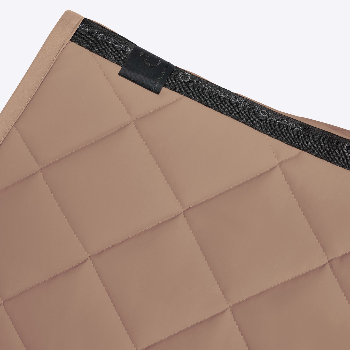 Cavalleria Toscana FW25 Diamond Quilt Jersey Jump Saddle Pad | Walnut