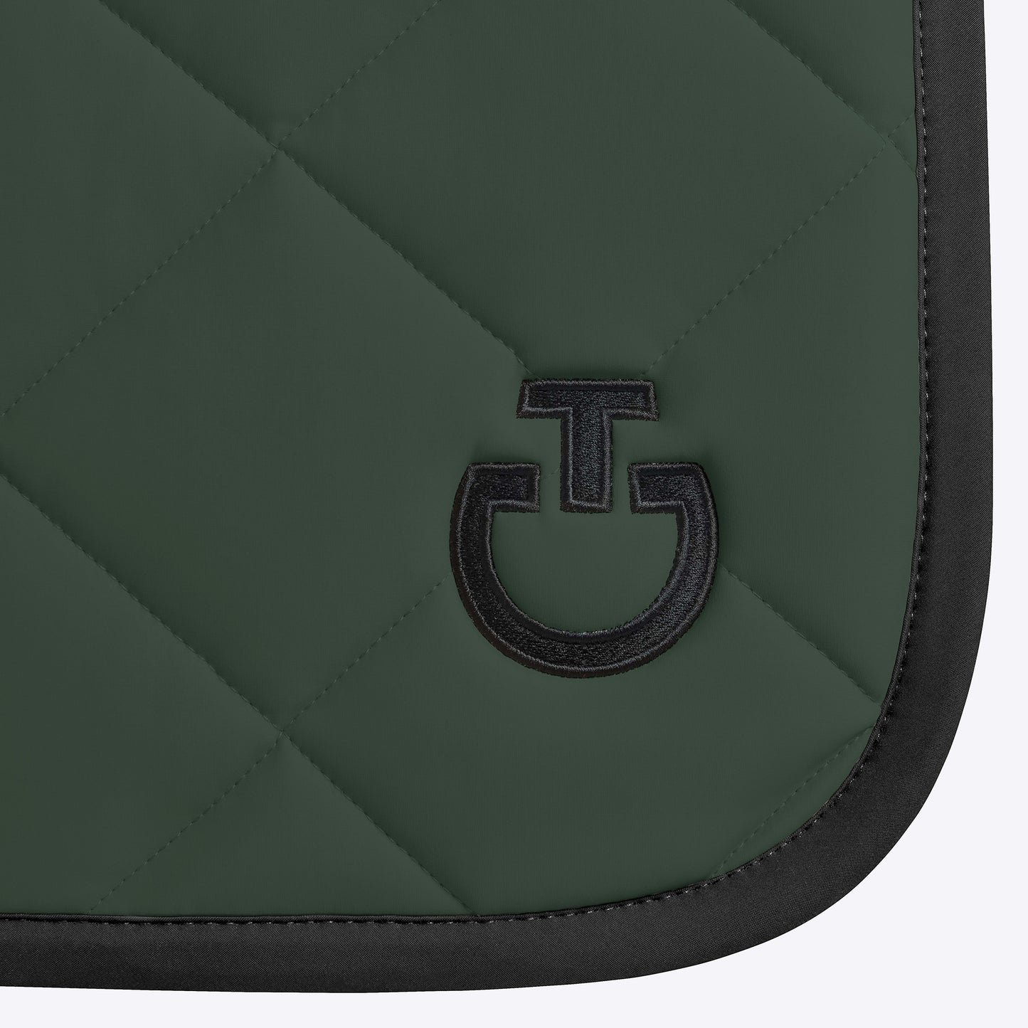 Cavalleria Toscana FW25 Diamond Quilt Jersey Jump Saddle Pad | Jungle Green
