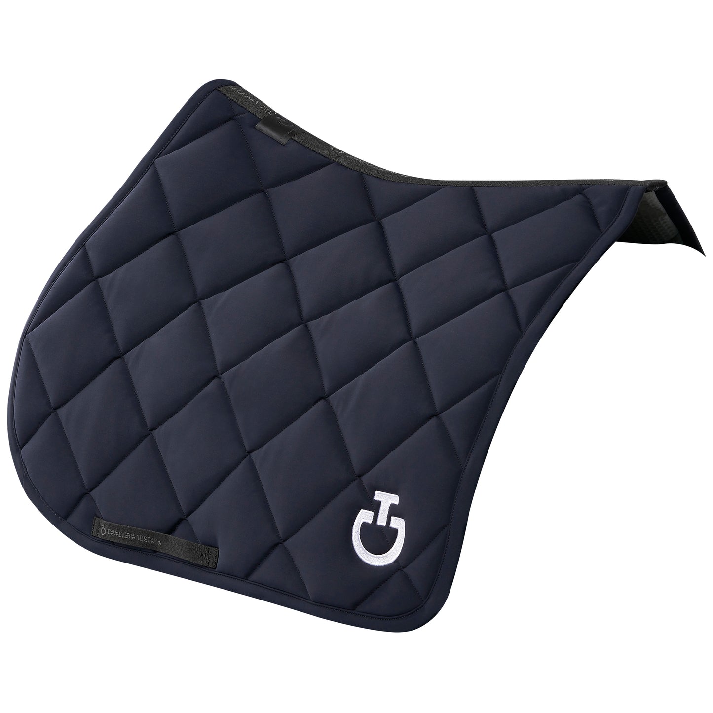 Cavalleria Toscana FW25 Diamond Quilt Jersey Jump Saddle Pad | Dark Navy