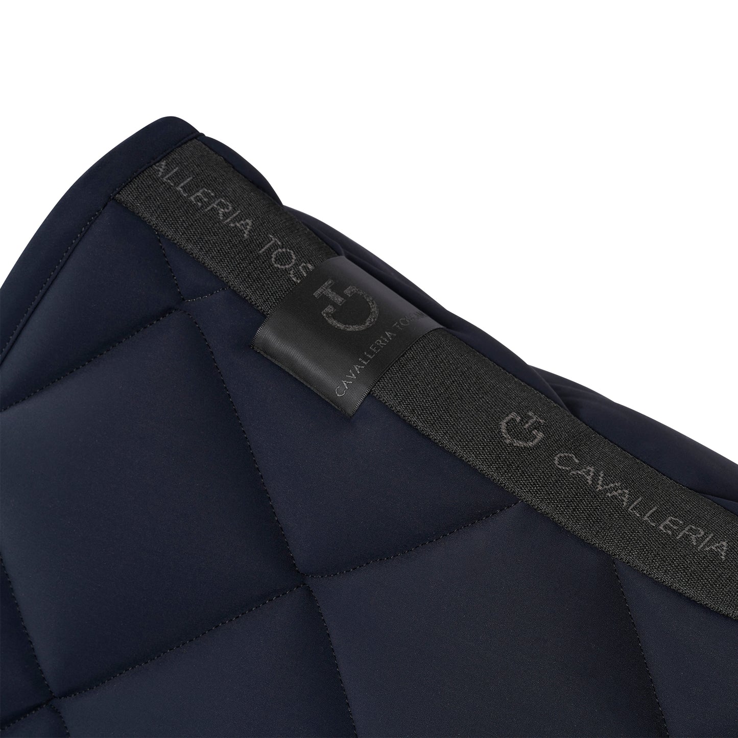 Cavalleria Toscana FW25 Diamond Quilt Jersey Jump Saddle Pad | Dark Navy