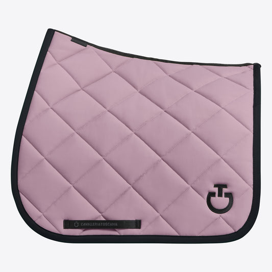 Cavalleria Toscana FW25 Diamond Quilt Jersey Dressage Saddle Pad | Grape Shake