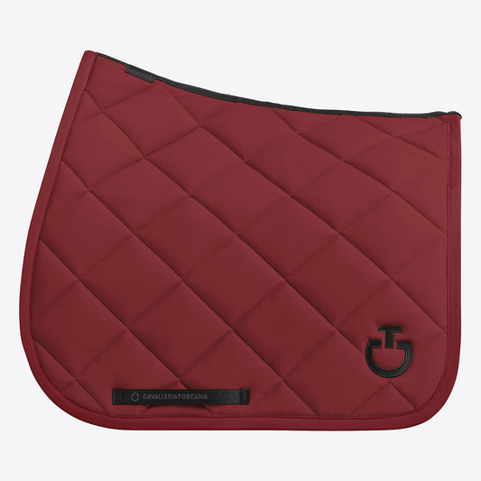 Cavalleria Toscana FW25 Diamond Quilt Jersey Dressage Saddle Pad | Bordeaux