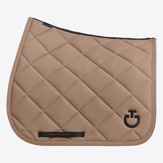 Cavalleria Toscana FW25 Diamond Quilt Jersey Dressage Saddle Pad | Walnut