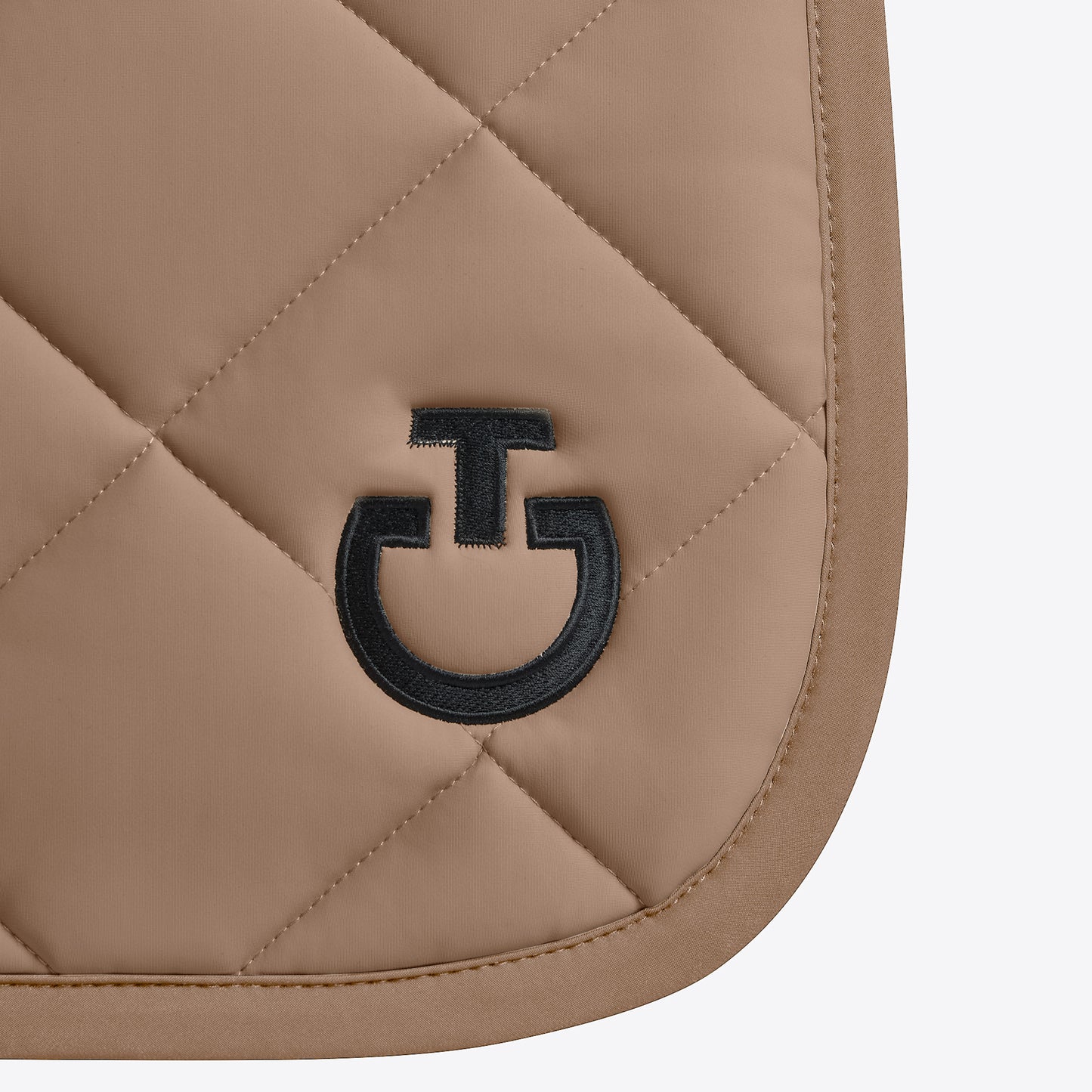 Cavalleria Toscana FW25 Diamond Quilt Jersey Dressage Saddle Pad | Walnut