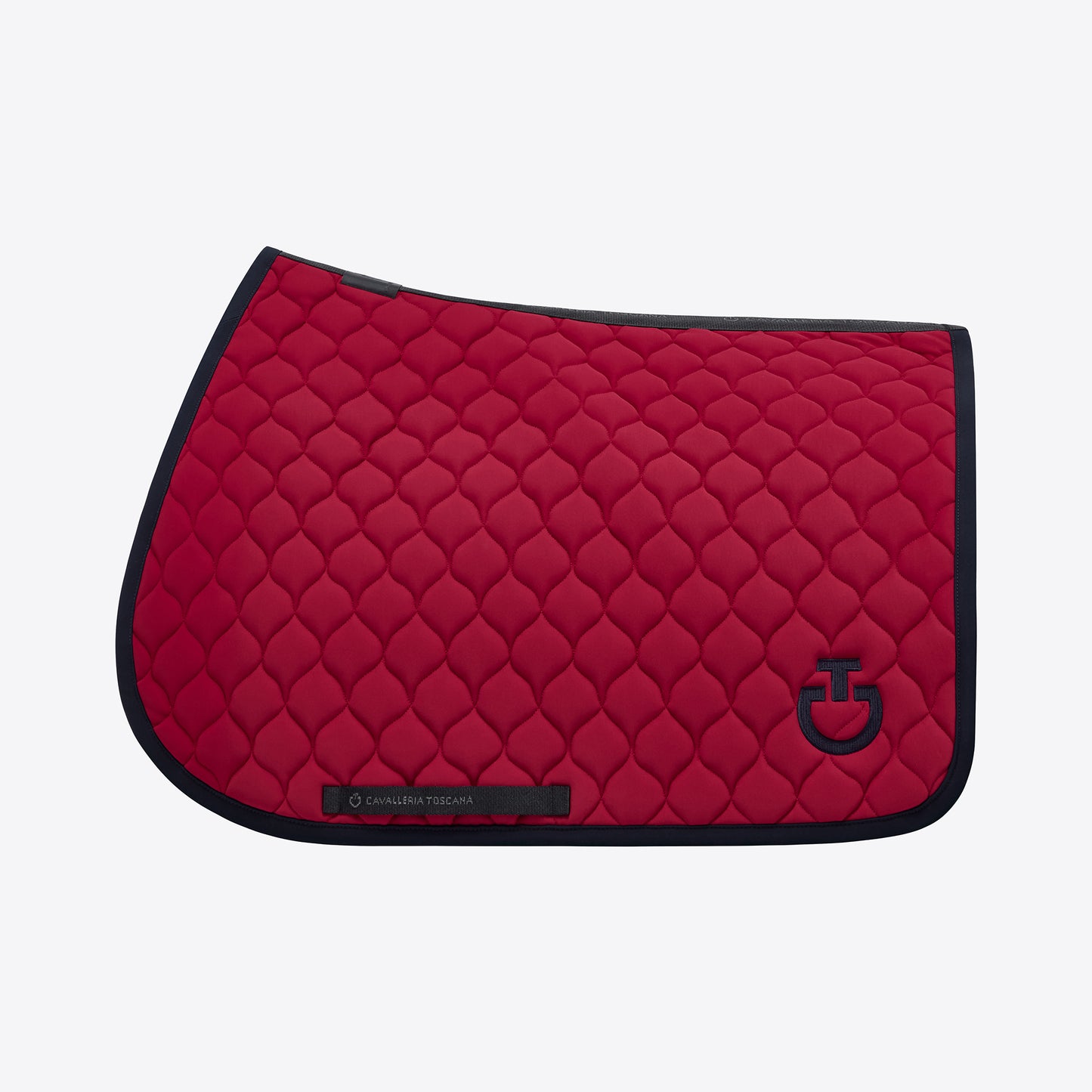 Cavalleria Toscana Circular Quilted Jersey Jump Saddle Pad | Rose/Navy | COB