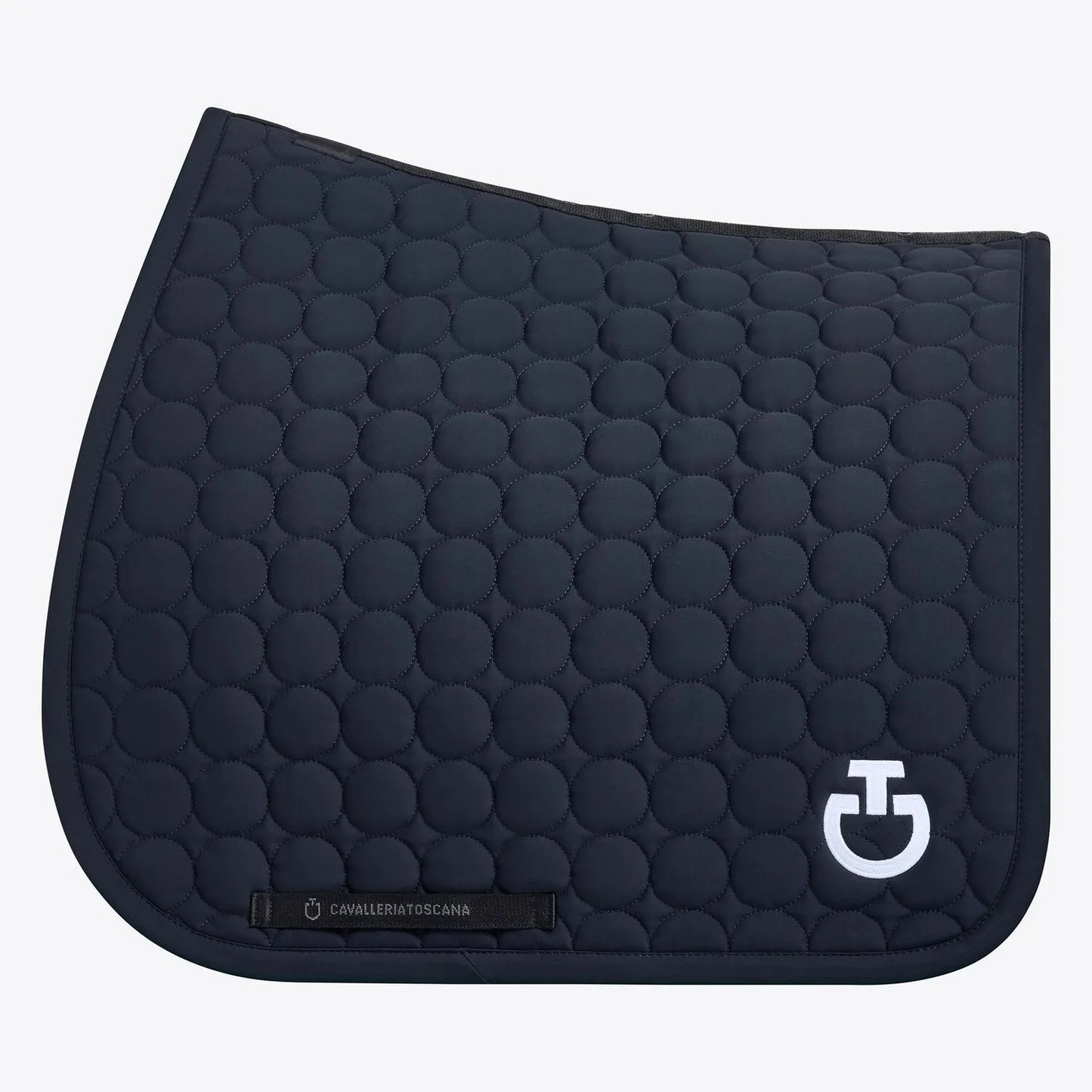 Cavalleria Toscana Circle Quilted Dressage Saddle Pad | Dark Blue