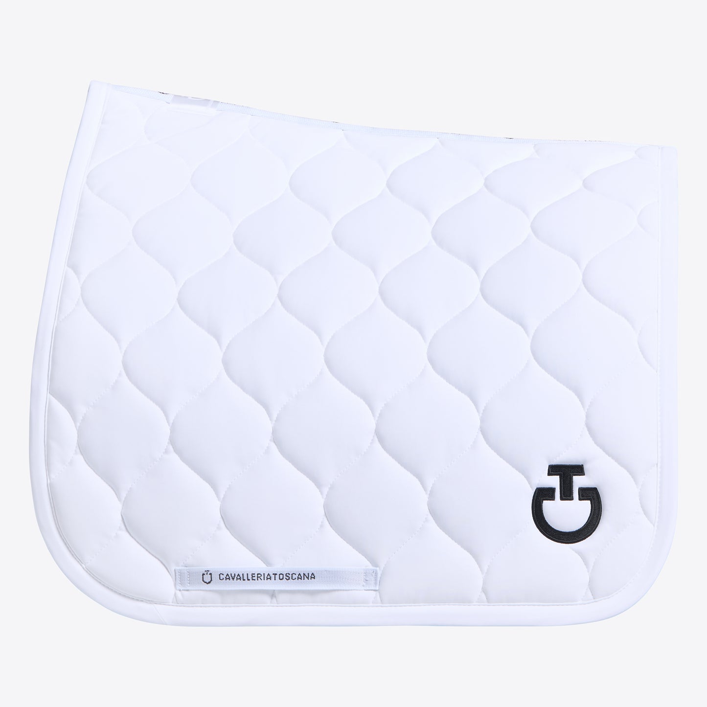 Cavalleria Toscana FW25 Dressage Saddle Pad New Circular Quilt | White