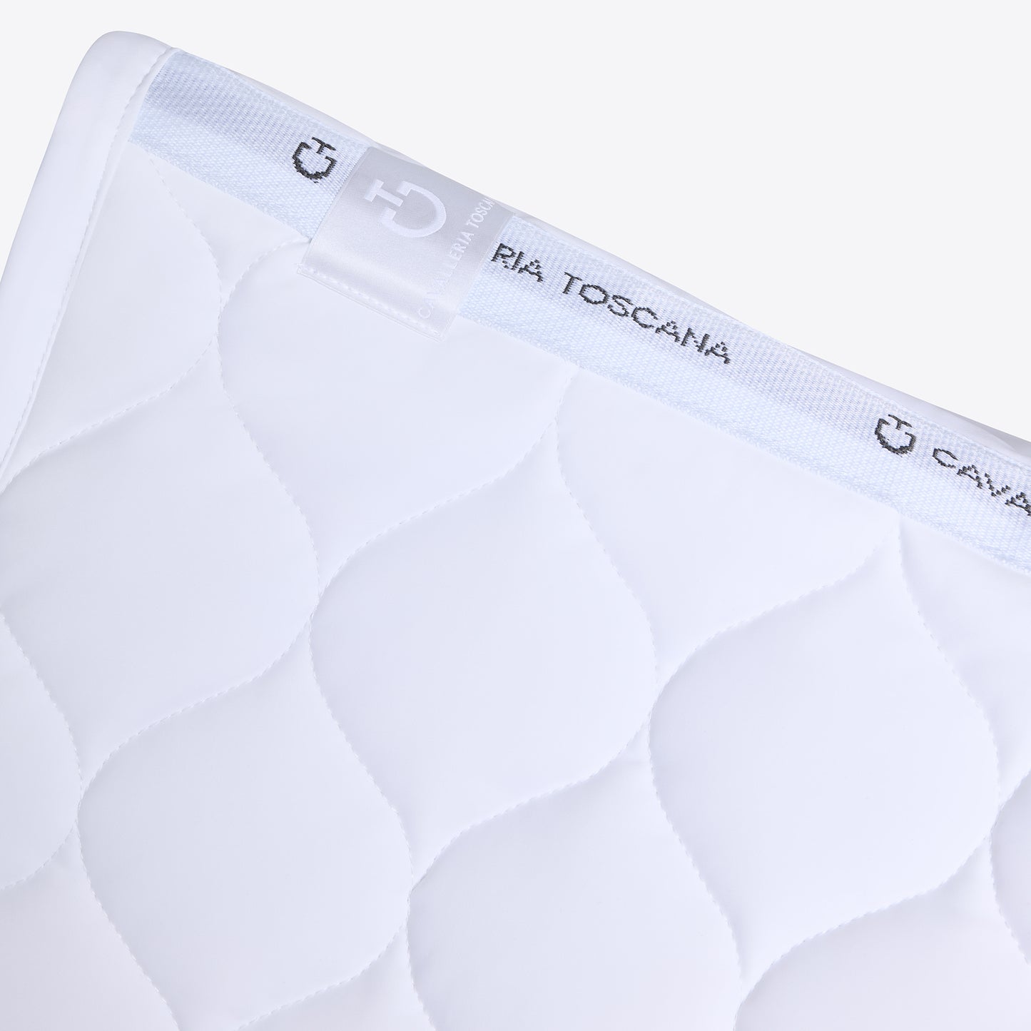 Cavalleria Toscana FW25 Dressage Saddle Pad New Circular Quilt | White