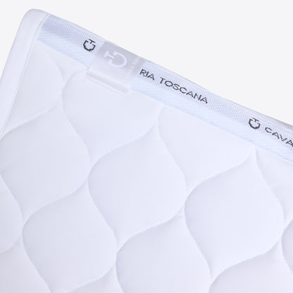 Cavalleria Toscana FW25 Dressage Saddle Pad New Circular Quilt | White