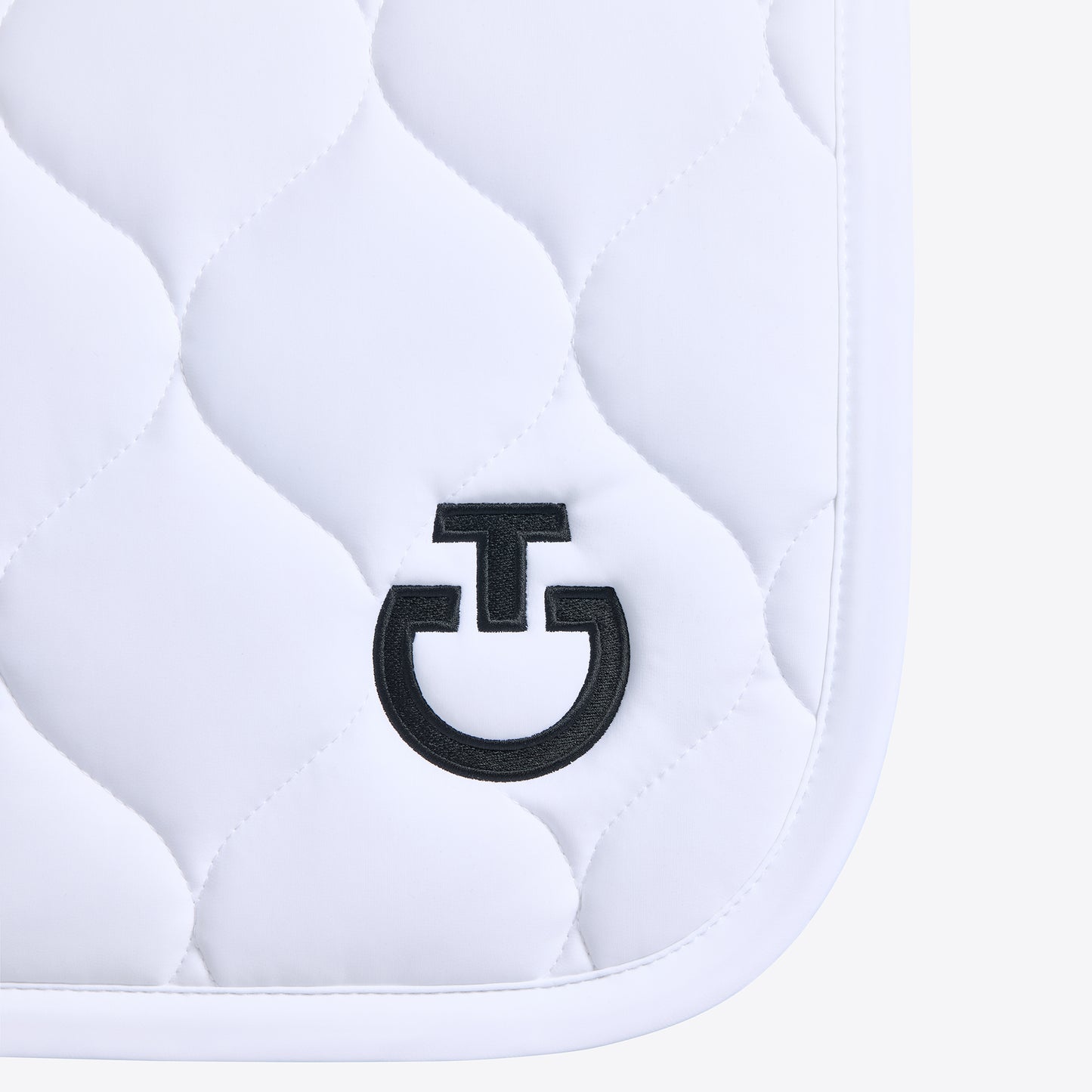 Cavalleria Toscana FW25 Dressage Saddle Pad New Circular Quilt | White