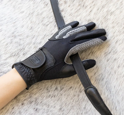 Fingerless horse online riding gloves