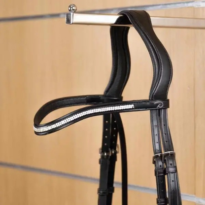 Dy'on New English Collection Double Row Swarovski Browband | Brown Full