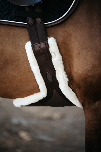 Kentucky Faux Sheepskin Stud Girth Special | Brown 140cm