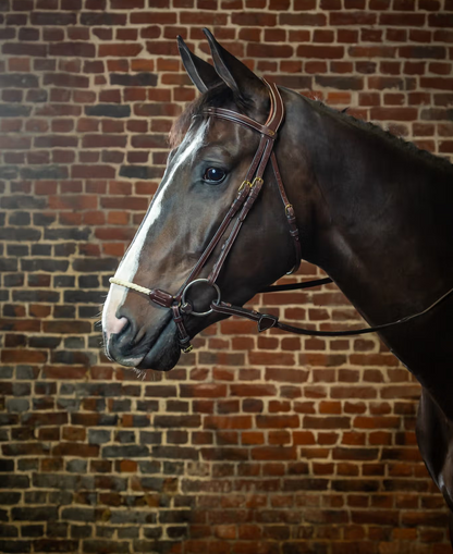 Dy'on Collection Rope Drop Noseband Bridle | Brown Full