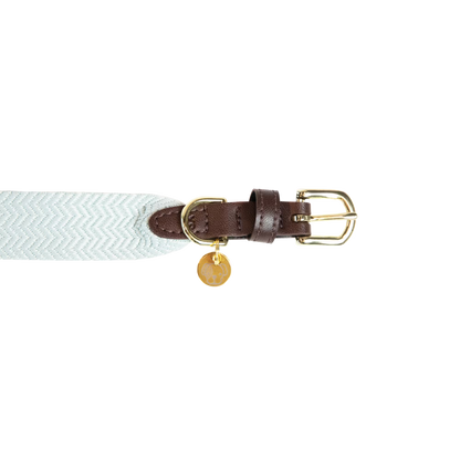 Kentucky Jacquard Dog Collar + Lead SET | Light Blue or Pink