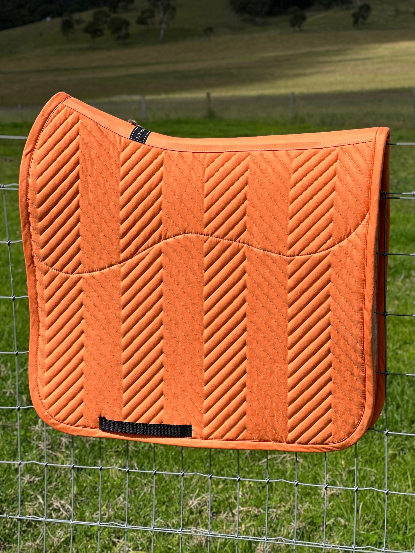 L'Evoine Cotton Dressage Pad Pastel Orange | Plain Cotton or Alpaca Under