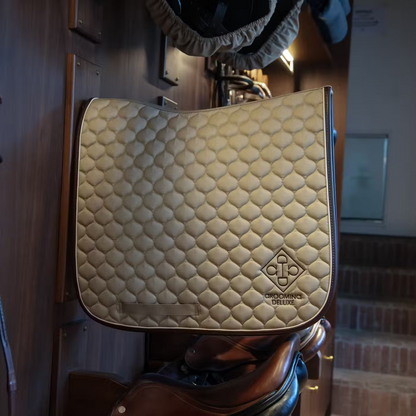 Kentucky Grooming Deluxe Dressage Saddle Pad | Beige or Brown