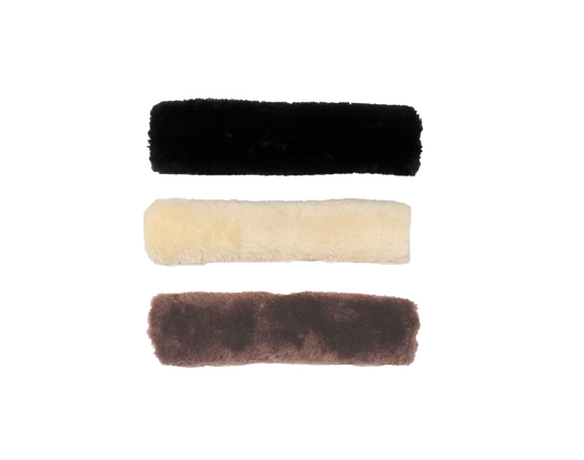 Kentucky Faux Sheepskin Noseband Cover | Choose Colour