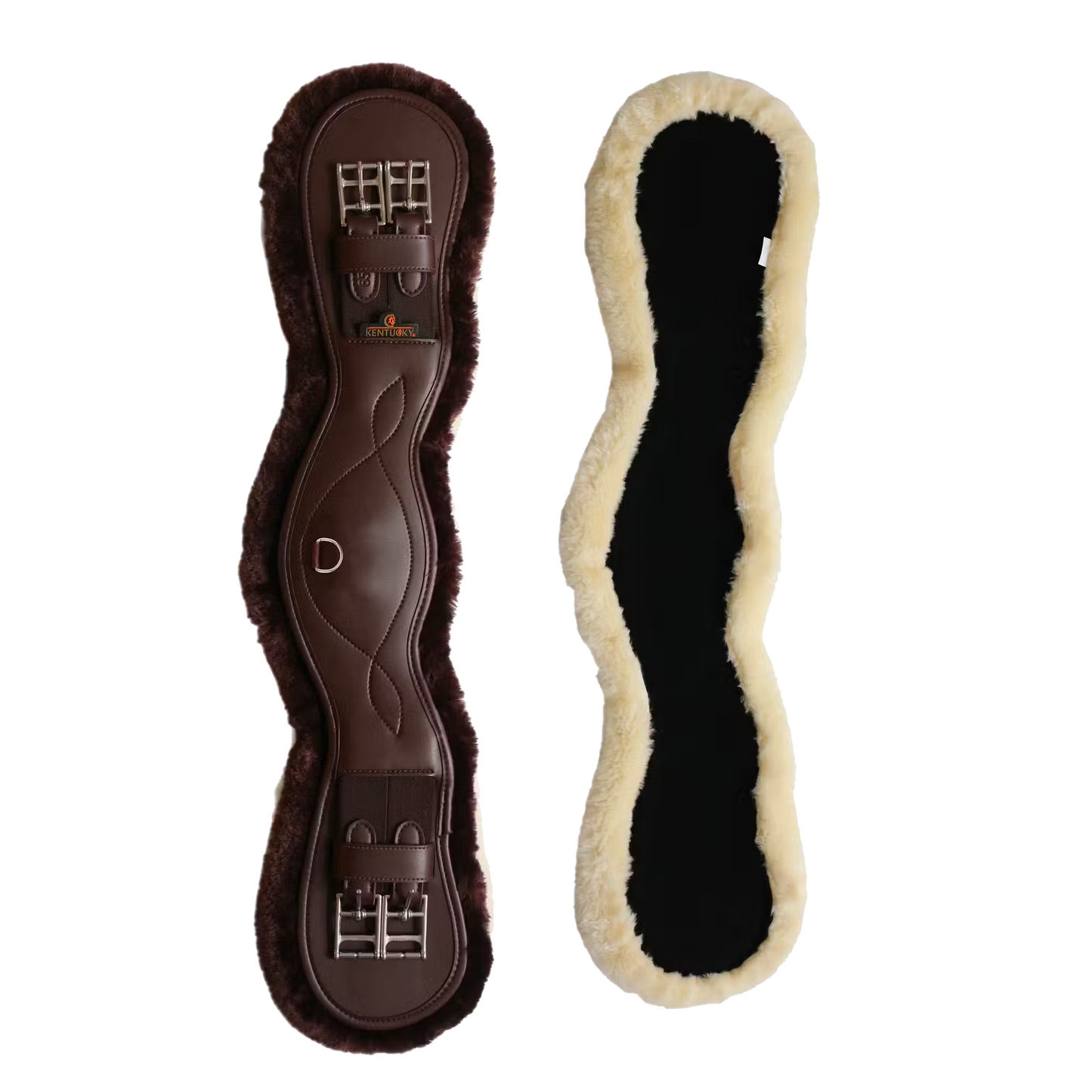 Kentucky Faux Sheepskin Anatomic Short Girth | Choose colour