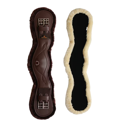 Kentucky Faux Sheepskin Anatomic Short Girth | Choose colour