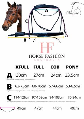 OUTLET Finesse Cassidy Snaffle XFULL Black with White Padding