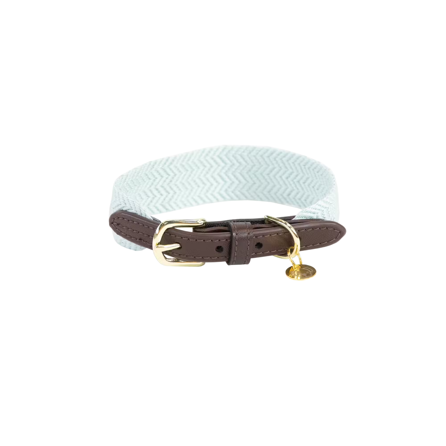 Kentucky Jacquard Dog Collar + Lead SET | Light Blue or Pink