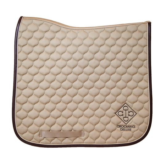 Kentucky Grooming Deluxe Dressage Saddle Pad | Beige or Brown