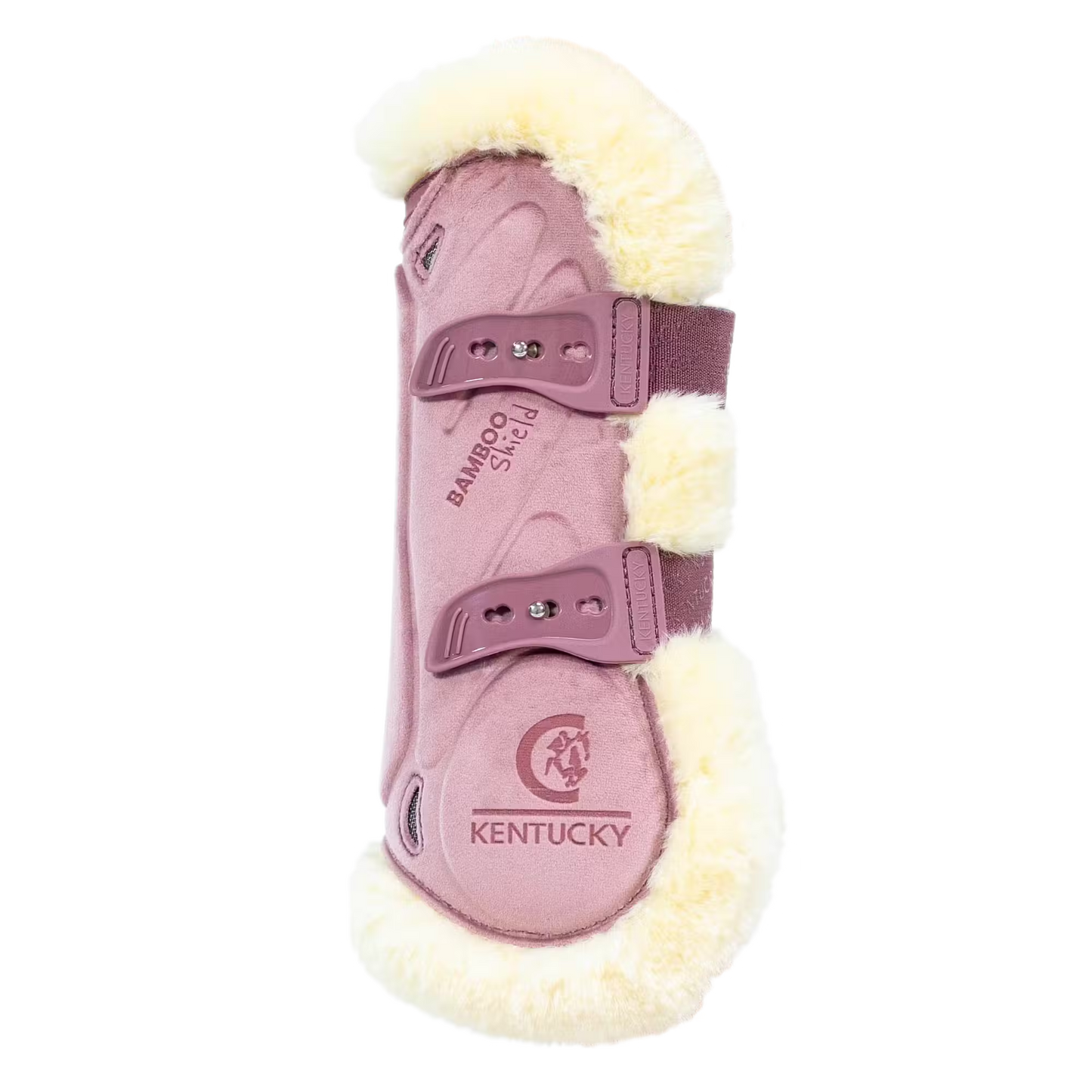 Kentucky Faux Sheepskin Tendon Boots Bamboo Shield Velvet Elastic