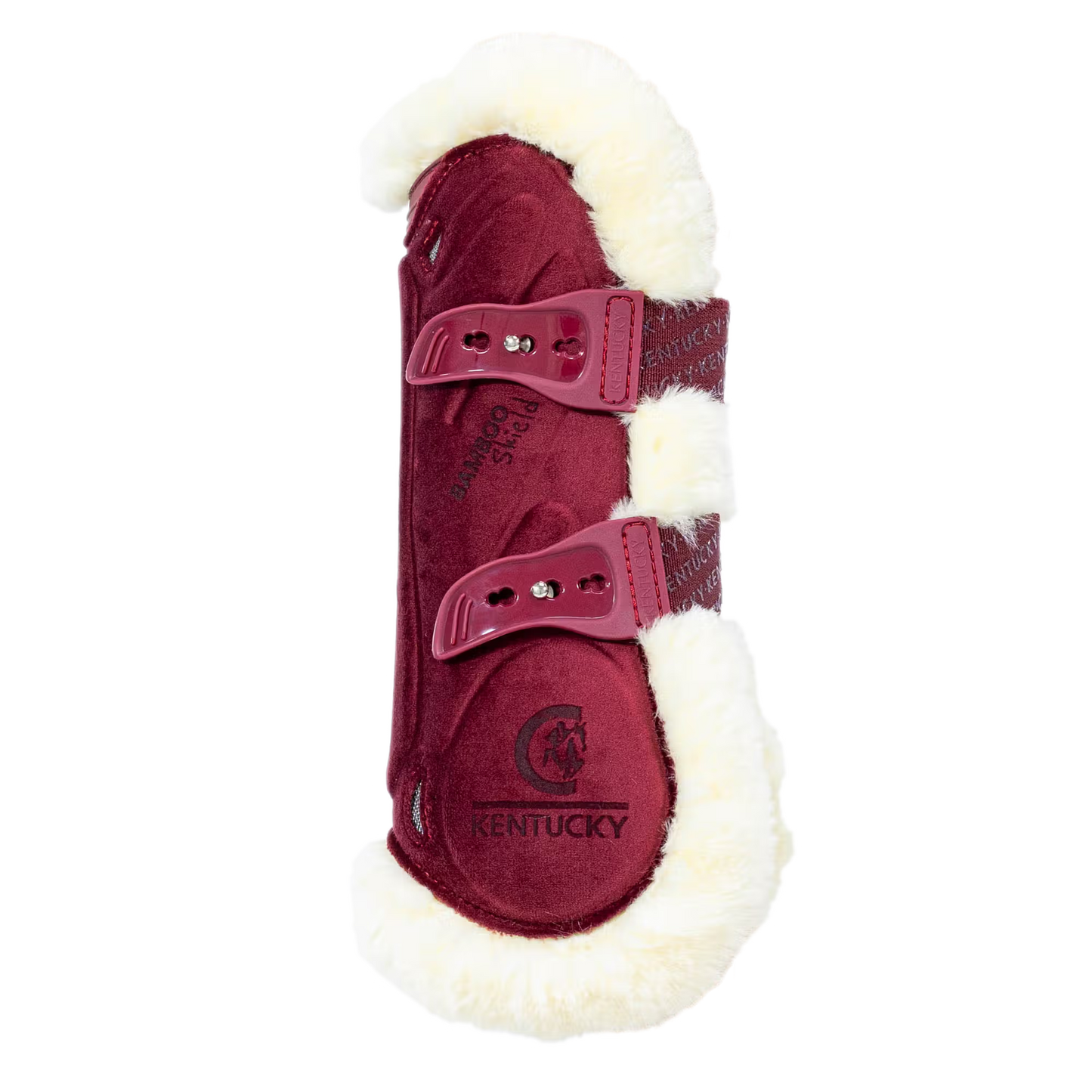 Kentucky Faux Sheepskin Tendon Boots Bamboo Shield Velvet Elastic