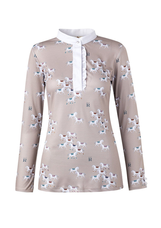 Ronner Bianca Show Shirt | Long Sleeve Herds Taupe