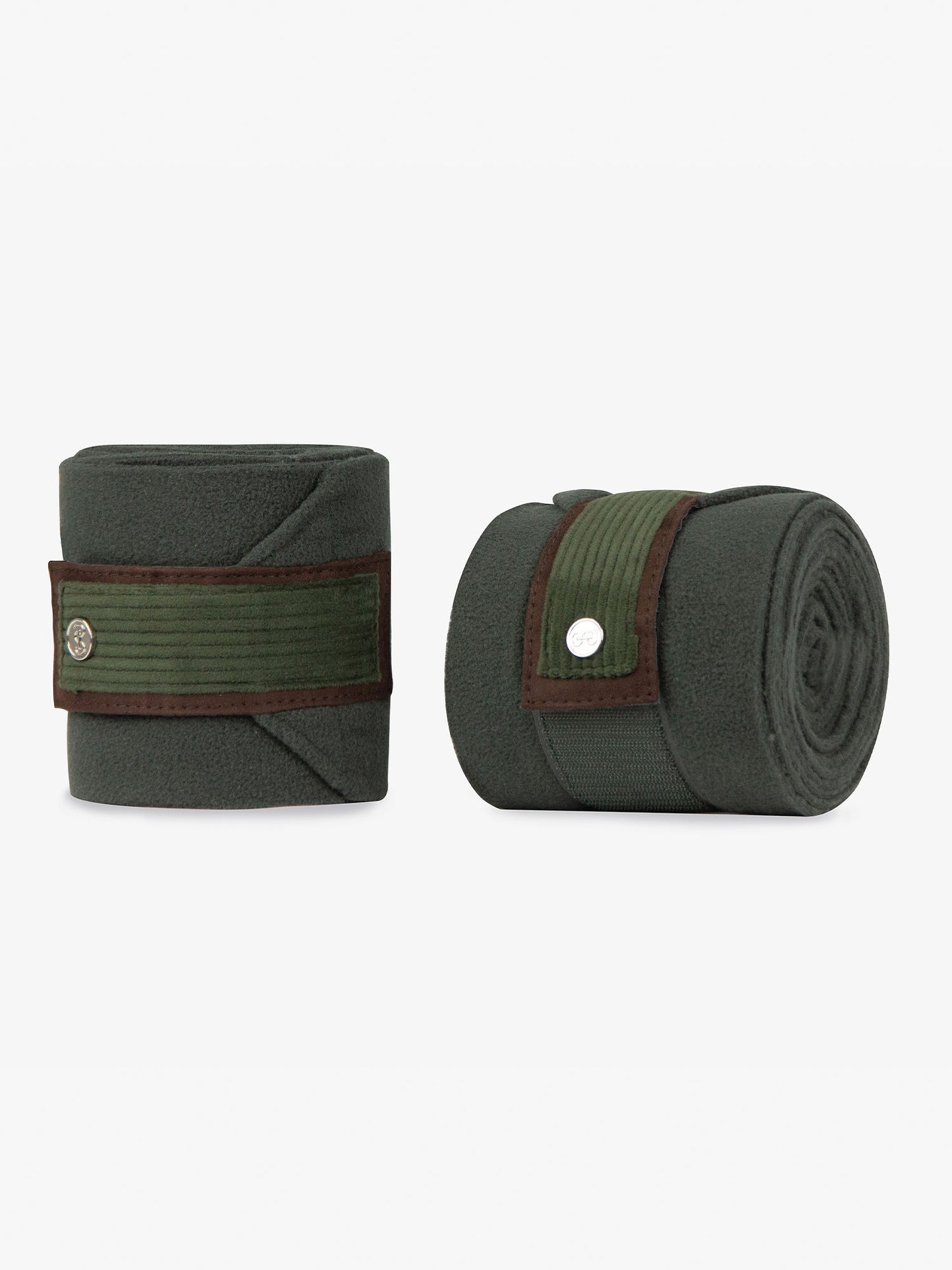 PS of Sweden FW21 Hunter Green Corduroy Polo Bandages