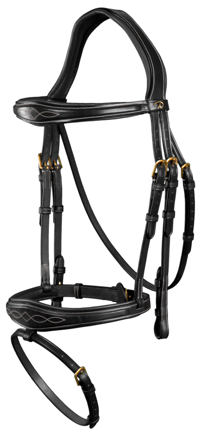 Dy'on D Collection Anatomic Flash Noseband Bridle