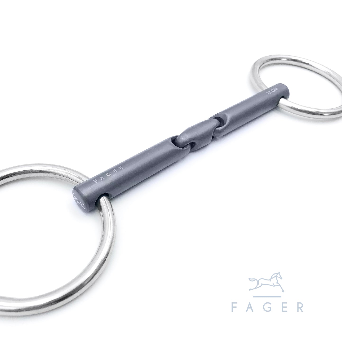 FAGER "Madeleine" Titanium Single/Double Jointed Bridoon Bit - Ex Display no tags