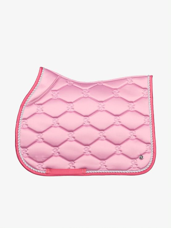 PS of Sweden SS22 Faded Rose and Berry Pink Signature Saddle Pad | Dressage or Jump