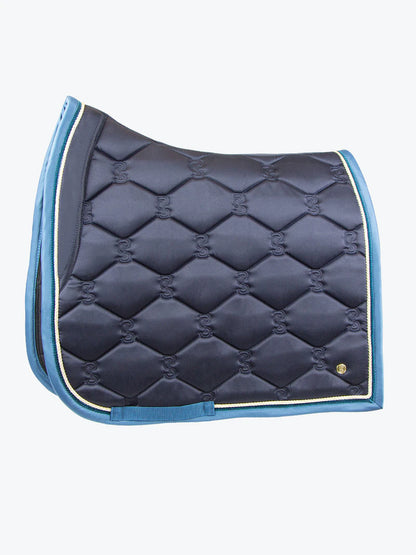 PS of Sweden Limited Edition Navy Dressage Saddle Pad + Teal/Navy Polos Set