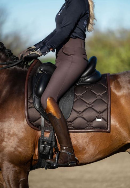 PS of Sweden SS21 Monogram Saddle Pad | Coffee | Dressage or Jump