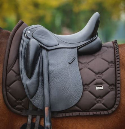 PS of Sweden SS21 Ruffle Saddle Pad Coffee | Dressage or Jump