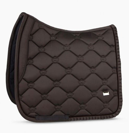 PS of Sweden SS21 Ruffle Saddle Pad Coffee | Dressage or Jump