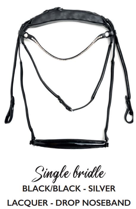 Finesse Bridle | Drop Noseband Bridle Spirit | Black Leather