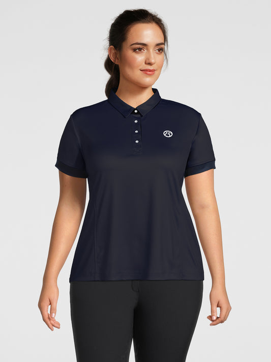 PS of Sweden Curvy Ella Polo Shirt | Navy or Light Blue