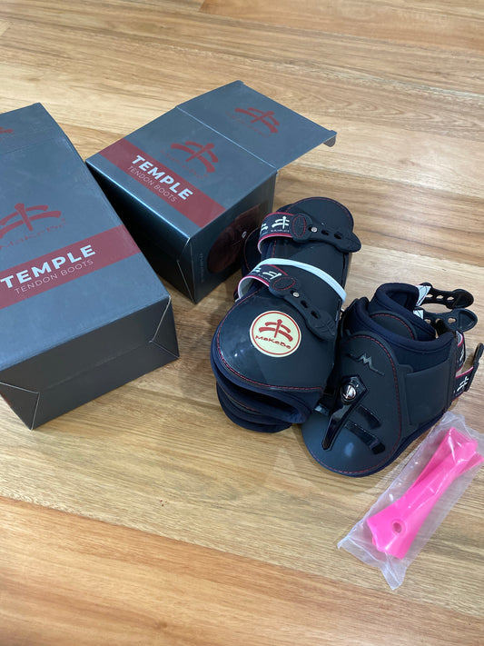 Makebe Temple Tendon Boot Set- Black/Large