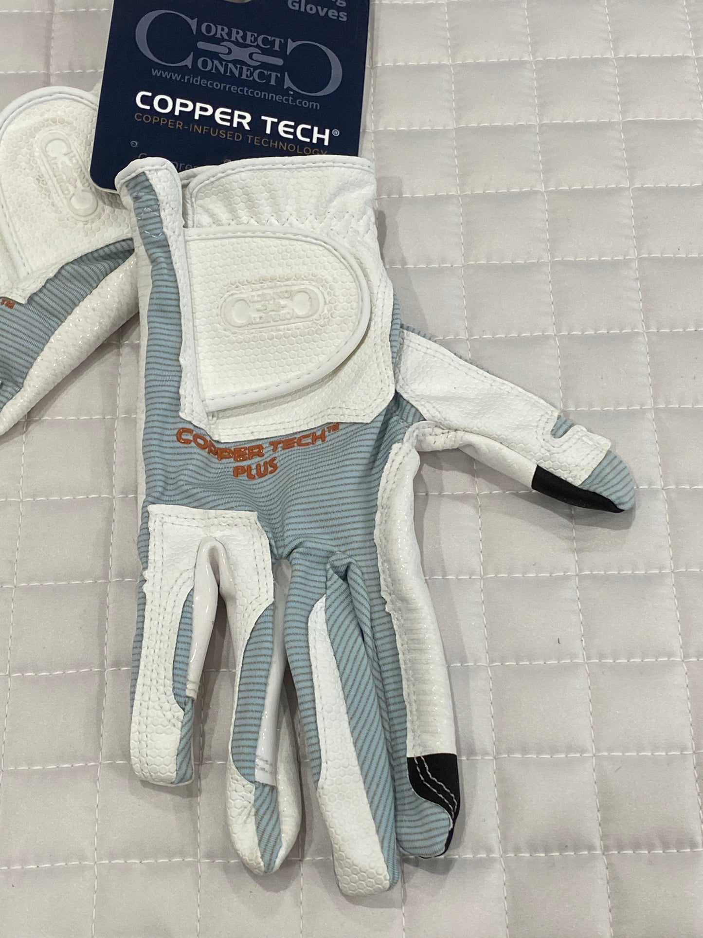 OLD STYLE Correct Connect ™ Coppertech Pro Silicone grip Compression Glove | White OR black