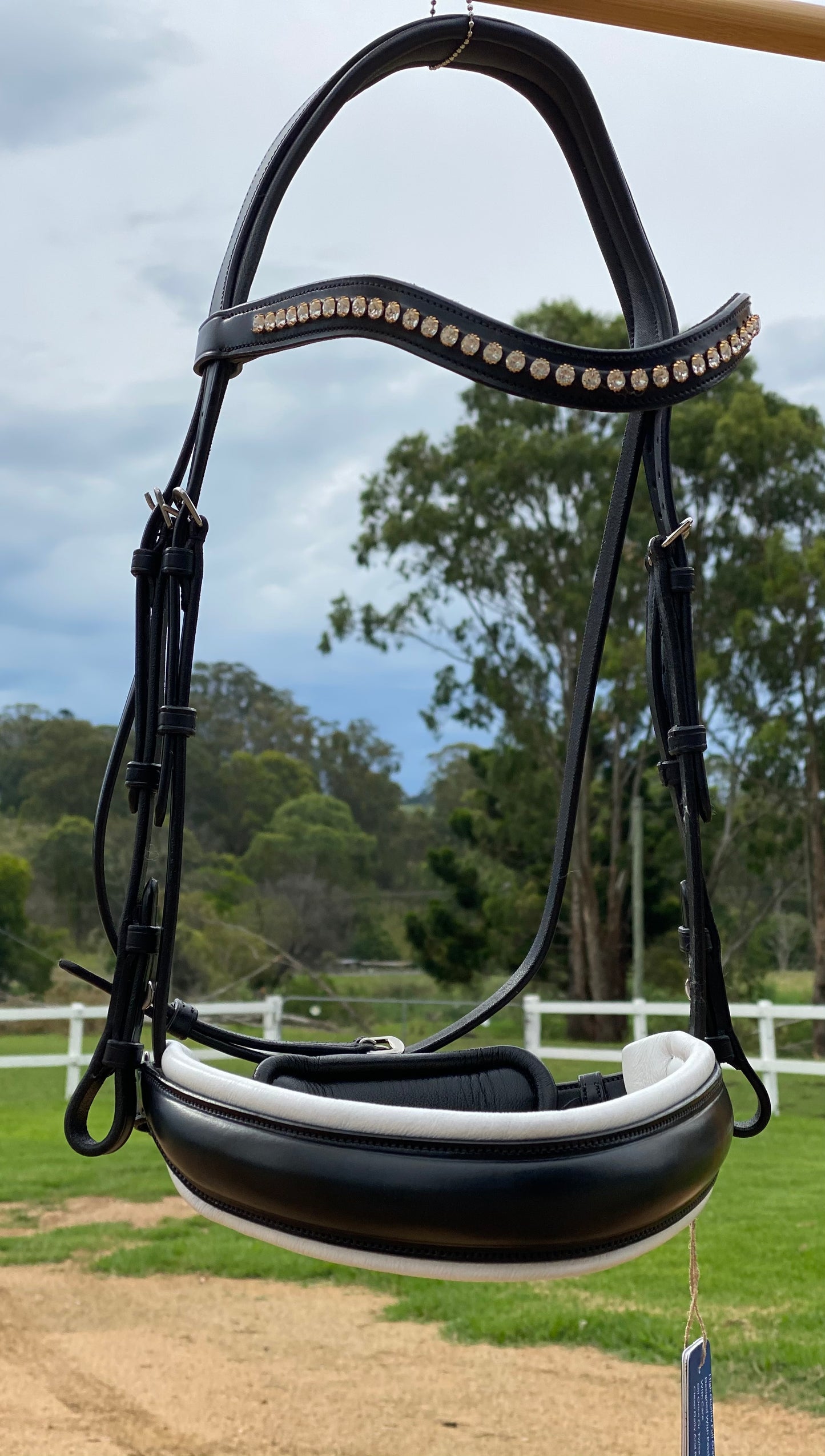 Dy’on Flat Leather Semi Custom Snaffle Bridle