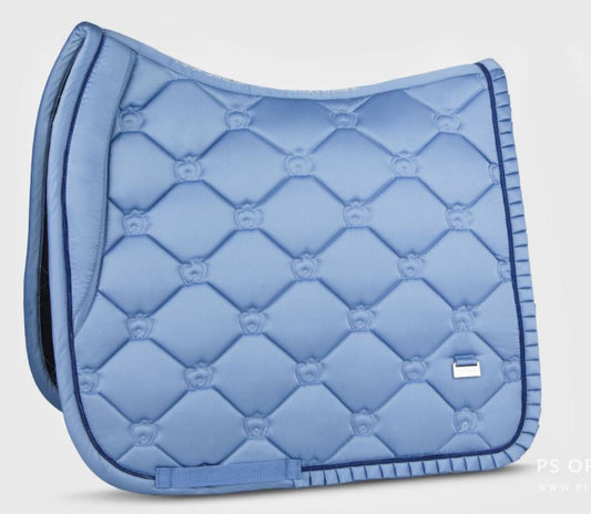 PS of Sweden SS21 Ruffle Collection Dressage Saddle Pad | Light Blue